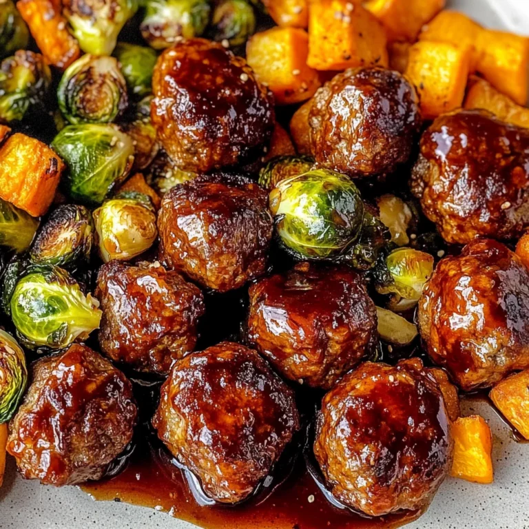 Korean BBQ Meatballs and Vegetables