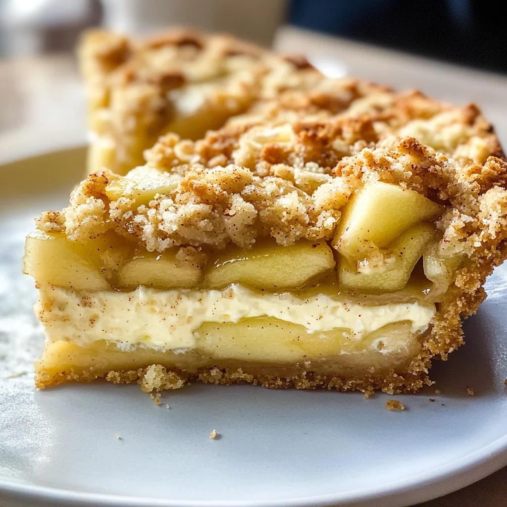 Mascarpone Apple Crumble Torta