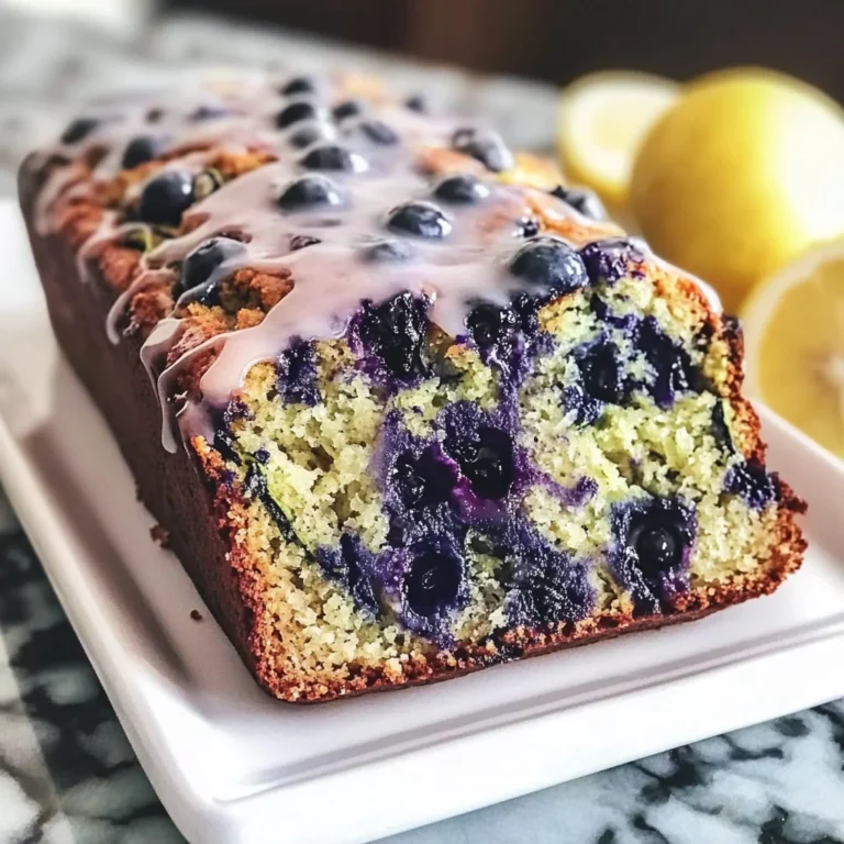 Moist Blueberry Zucchini Bread with a Lemon Glaze - Alrightwithme