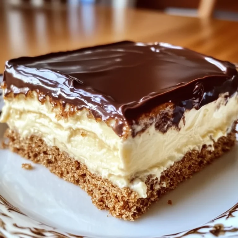 No-Bake Eclair Cake