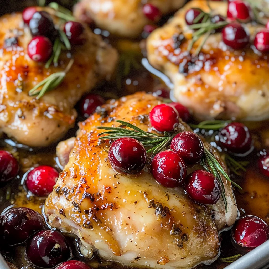 One-Pan Cranberry Rosemary Chicken