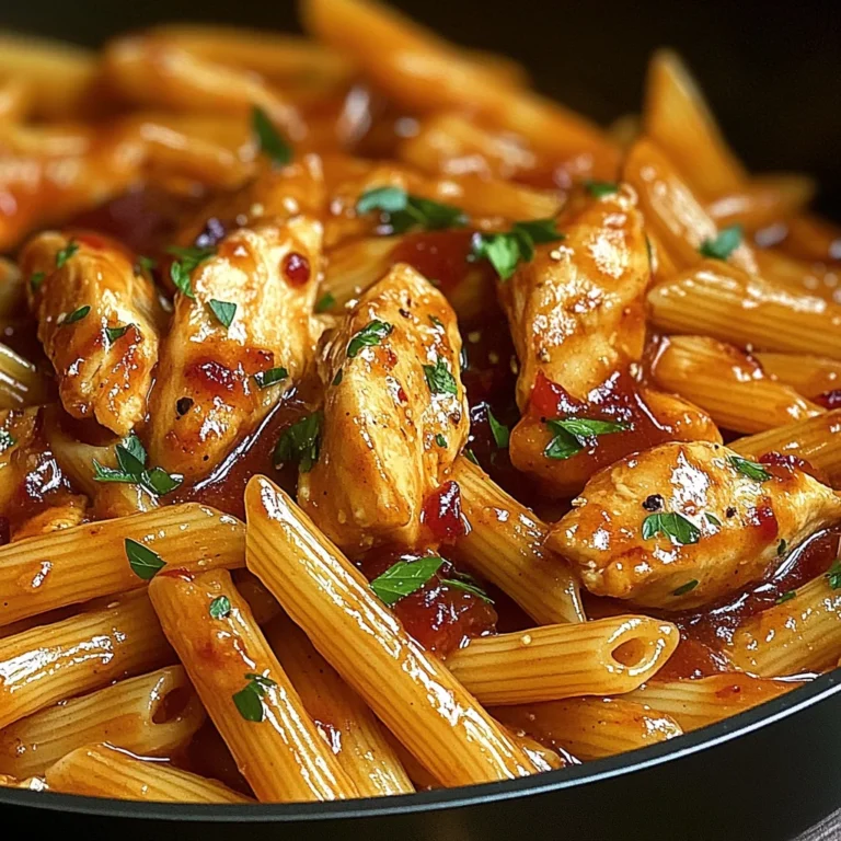 One-Pan Tangy Honey BBQ Chicken Penne