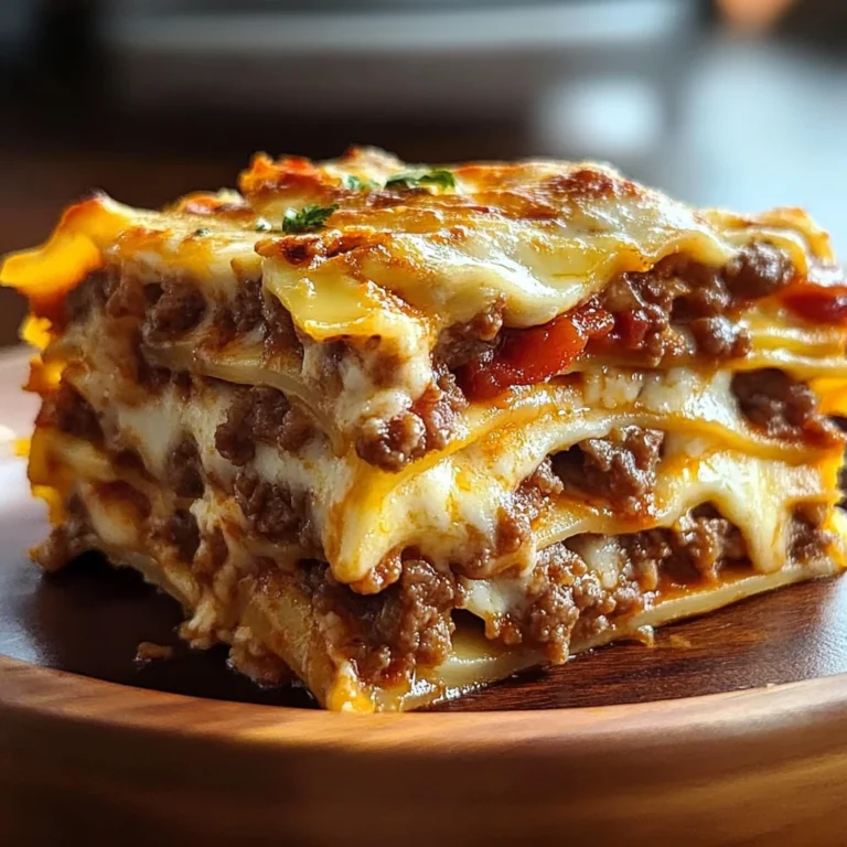 Parmesan Garlic Turkey Bacon Cheeseburger Lasagna Recipe