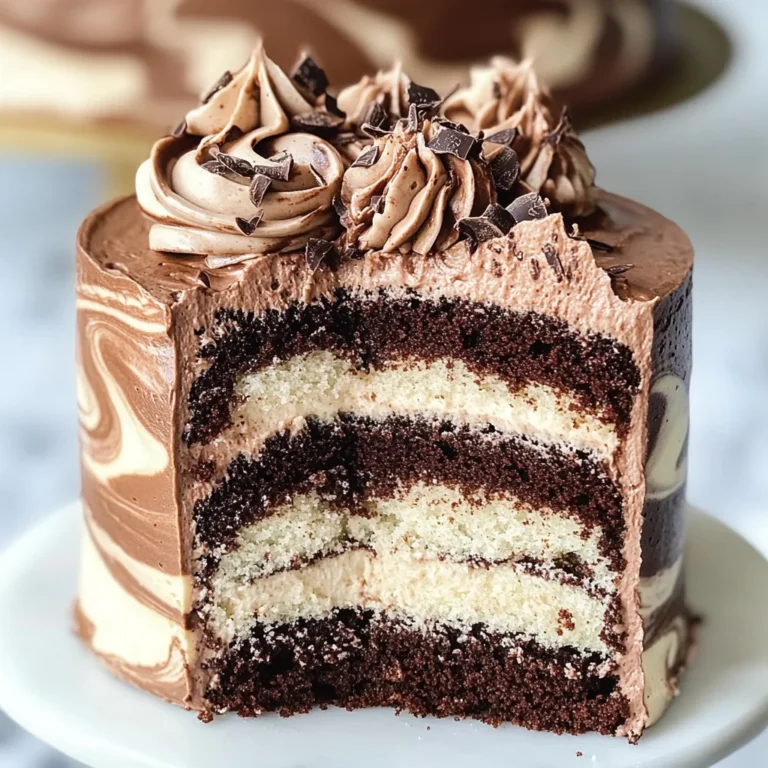 Perfect Marble Cake with Chocolate Buttercream: The Ultimate Swirled Dessert