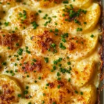 Roasted Garlic Potatoes au Gratin