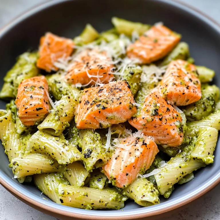 Salmon Pesto Pasta