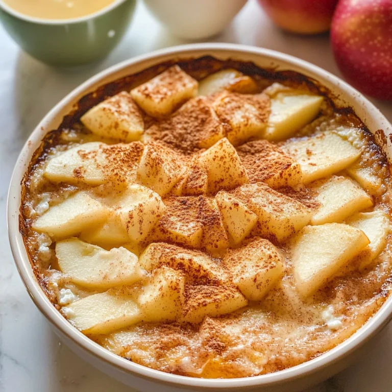 Apple Cinnamon Cottage Cheese Bake