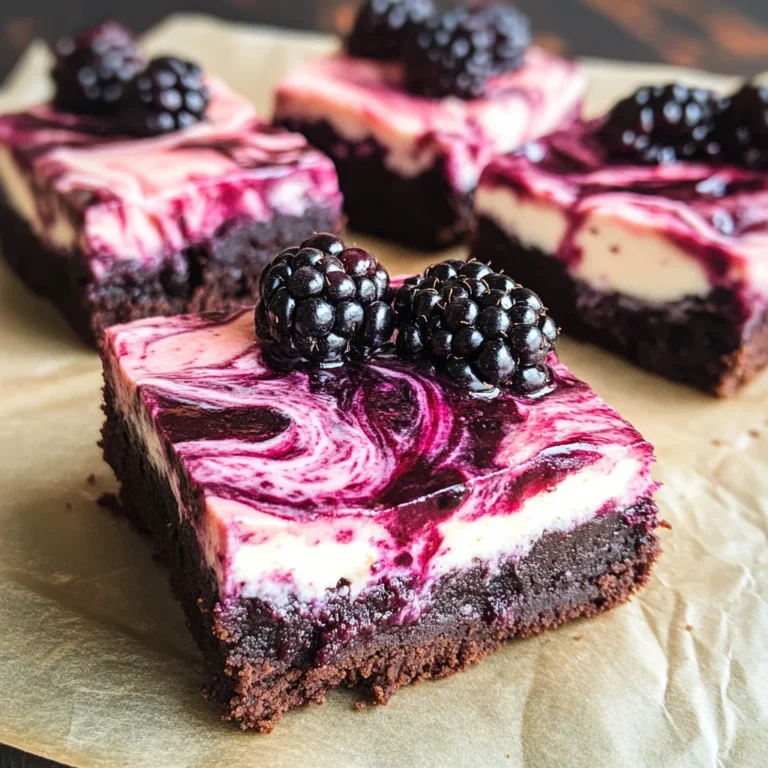 Blackberry Cheesecake Brownies