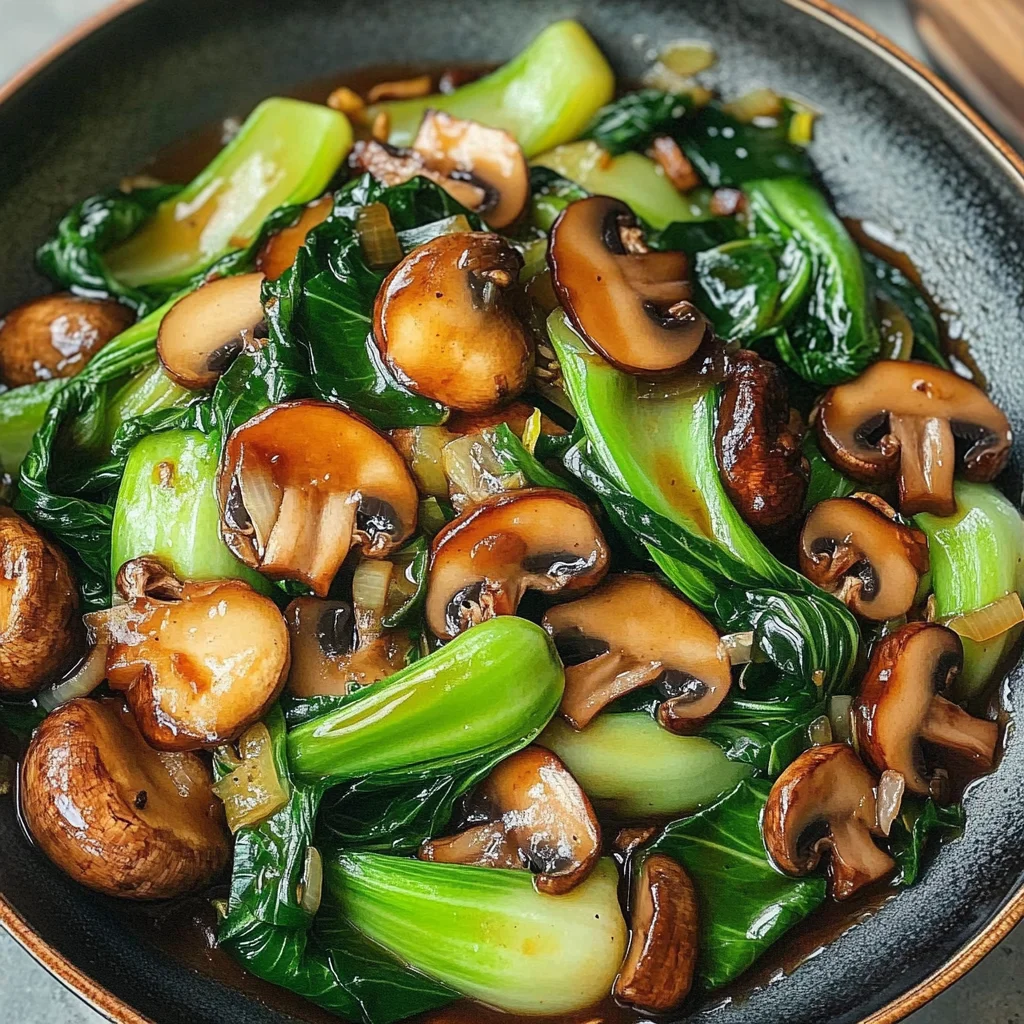 Bok Choy and Mushroom Stir Fry
