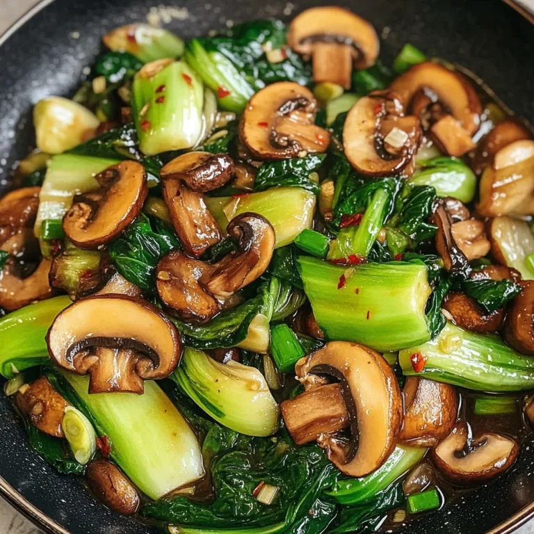 Bok Choy and Mushroom Stir Fry
