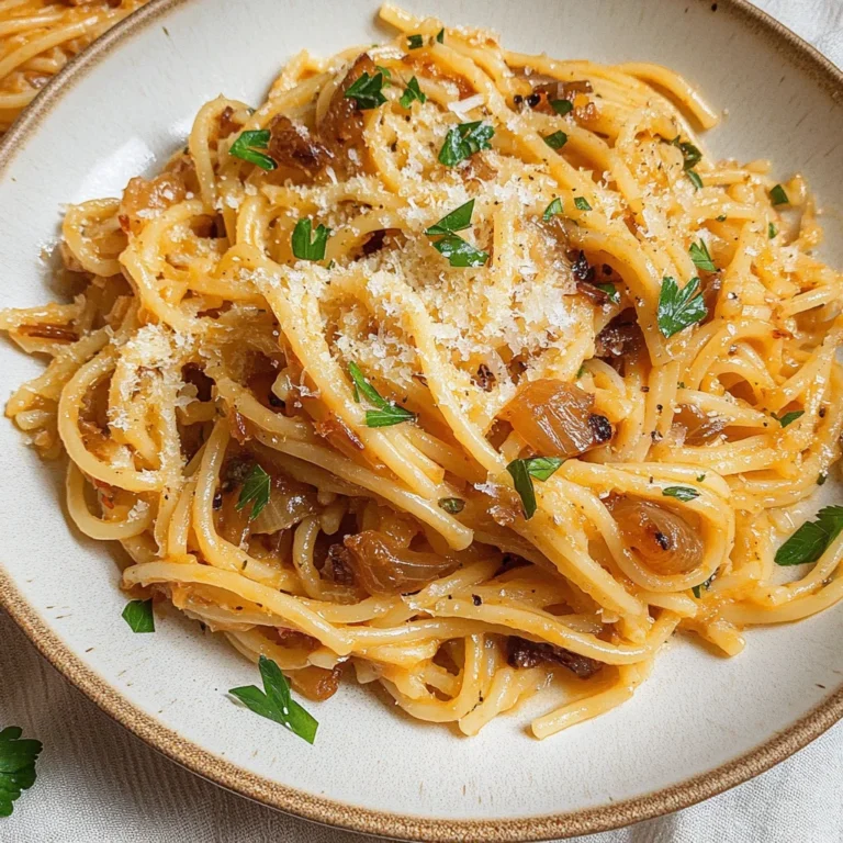 Caramelized Onion Pasta