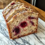 Cherry Almond Poppyseed Quick Bread