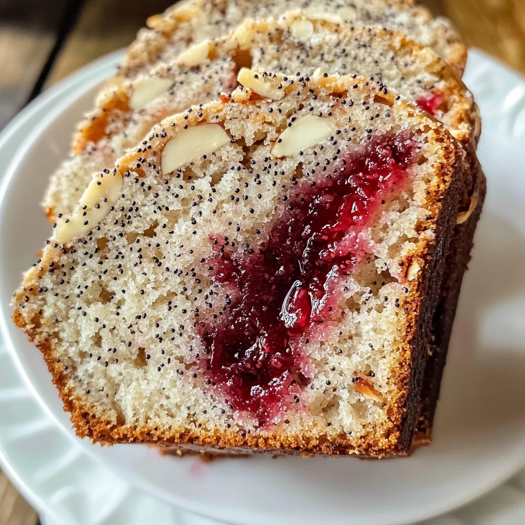 Cherry Almond Poppyseed Quick Bread