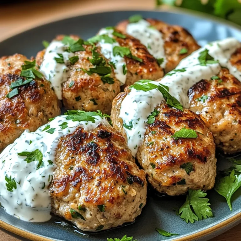 Chicken Kofta with Garlic Yogurt Sauce Recipe: A Must-Try!