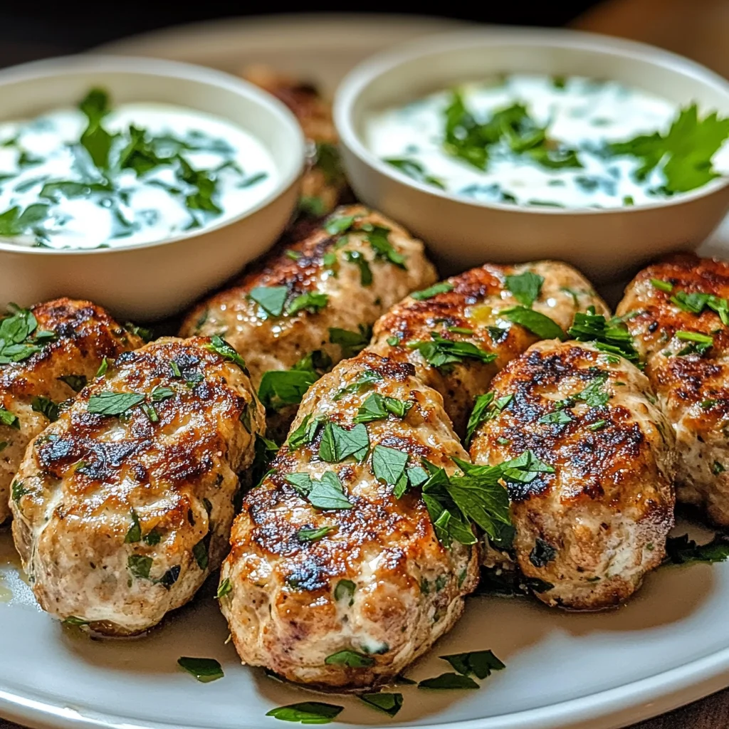 Chicken Kofta with Garlic Yogurt Sauce Recipe: A Must-Try!