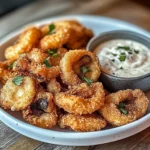 Crispy Fried Mushrooms with Cool Ranch Dip