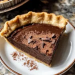 Dark Chocolate Chess Pie