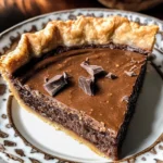 Dark Chocolate Chess Pie