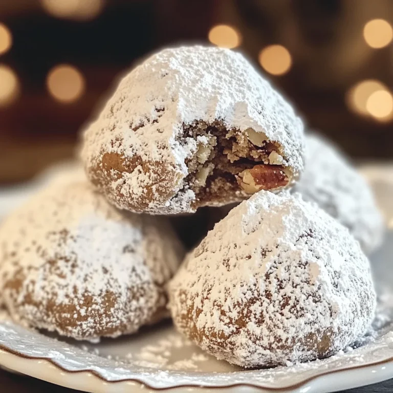 Gingerbread Snowball Cookies