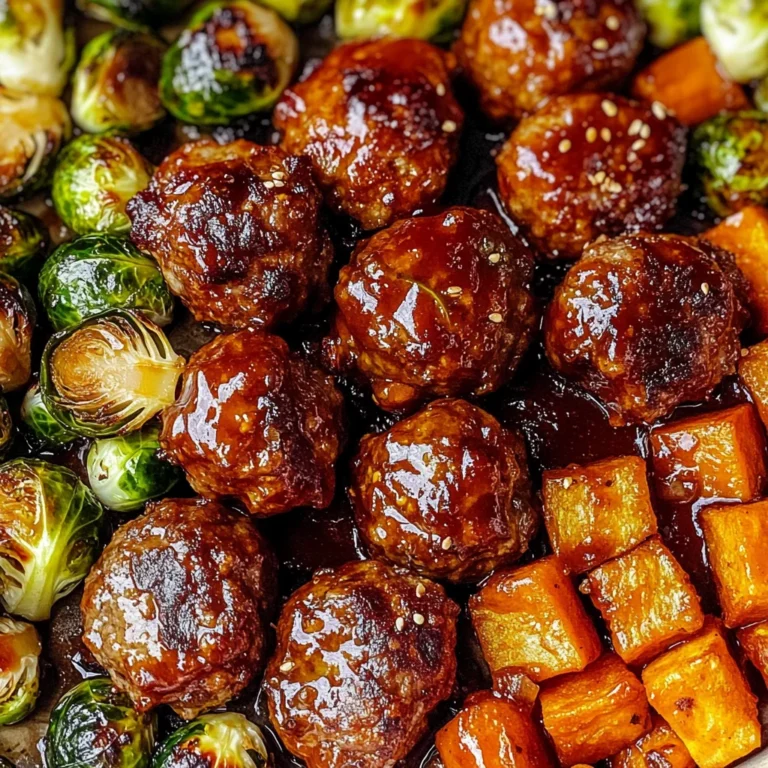 Korean BBQ Meatballs and Vegetables