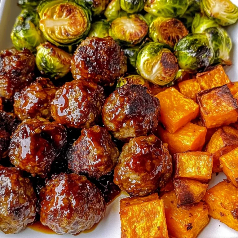 Korean BBQ Meatballs and Vegetables
