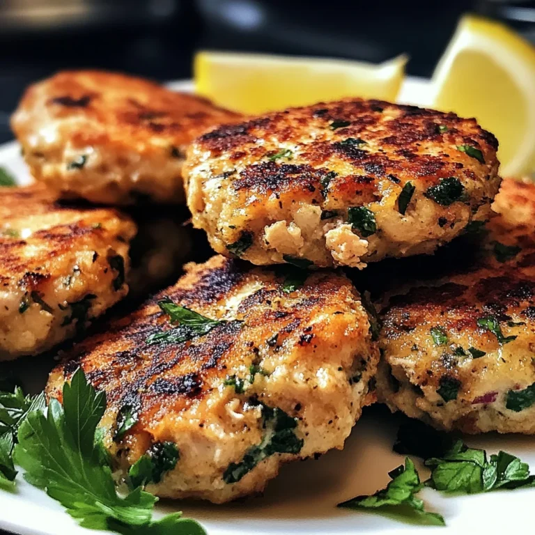 Mediterranean Chicken Patties