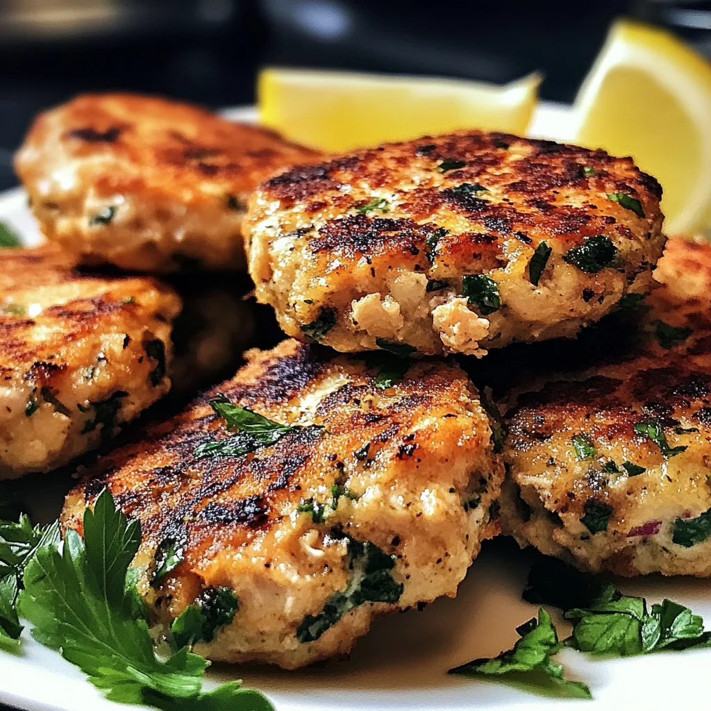 Mediterranean Chicken Patties