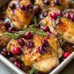 One-Pan Cranberry Rosemary Chicken