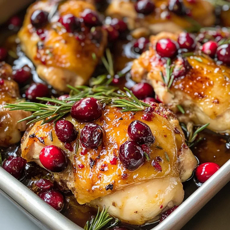 One-Pan Cranberry Rosemary Chicken