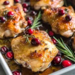 One-Pan Cranberry Rosemary Chicken