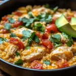 One Pot Queso Chicken and Rice : Easy Comfort Food