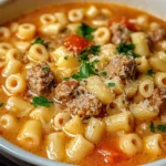 Parmesan Italian Sausage Ditalini Soup