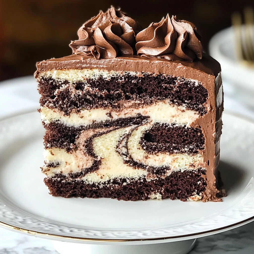 Perfect Marble Cake with Chocolate Buttercream: The Ultimate Swirled Dessert
