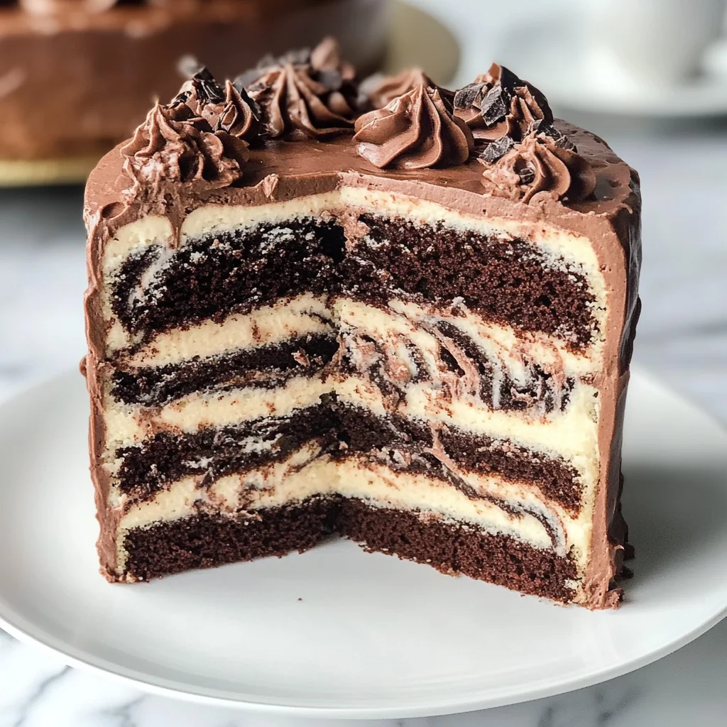 Perfect Marble Cake with Chocolate Buttercream: The Ultimate Swirled Dessert