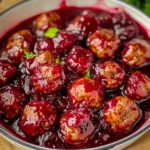 Quick Cranberry Meatballs (Christmas Recipe)