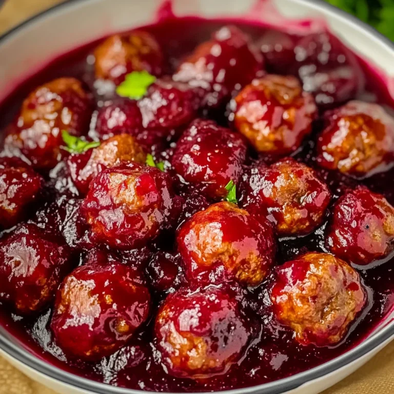 Quick Cranberry Meatballs (Christmas Recipe)