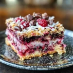 Raspberry Coconut Magic Bars