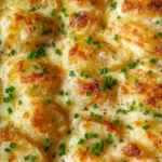 Roasted Garlic Potatoes au Gratin