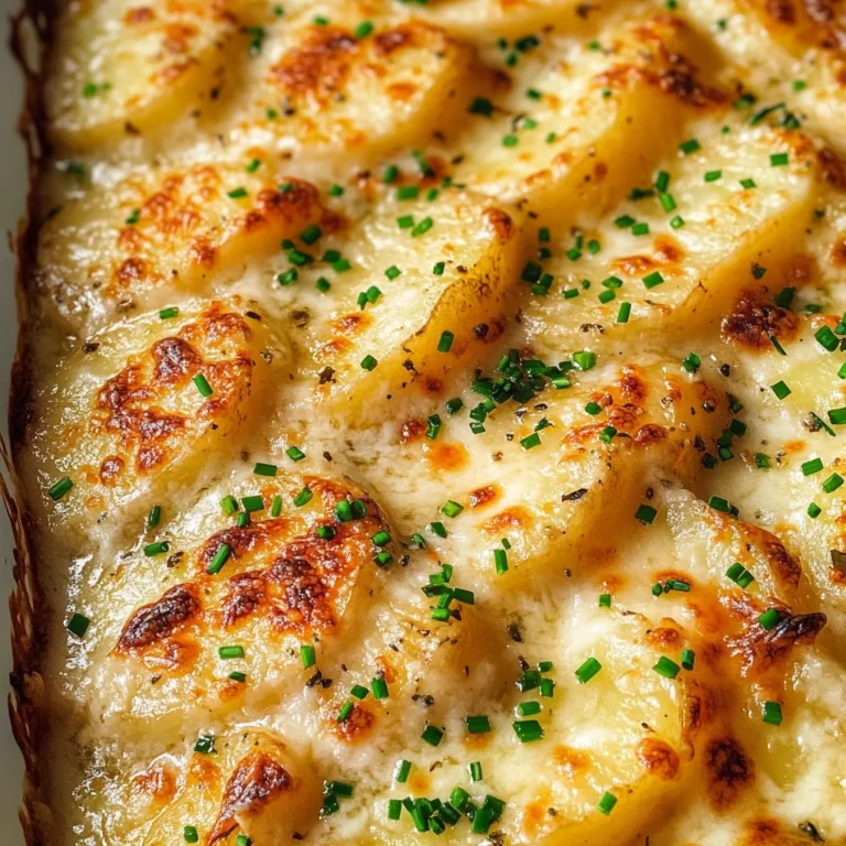 Roasted Garlic Potatoes au Gratin