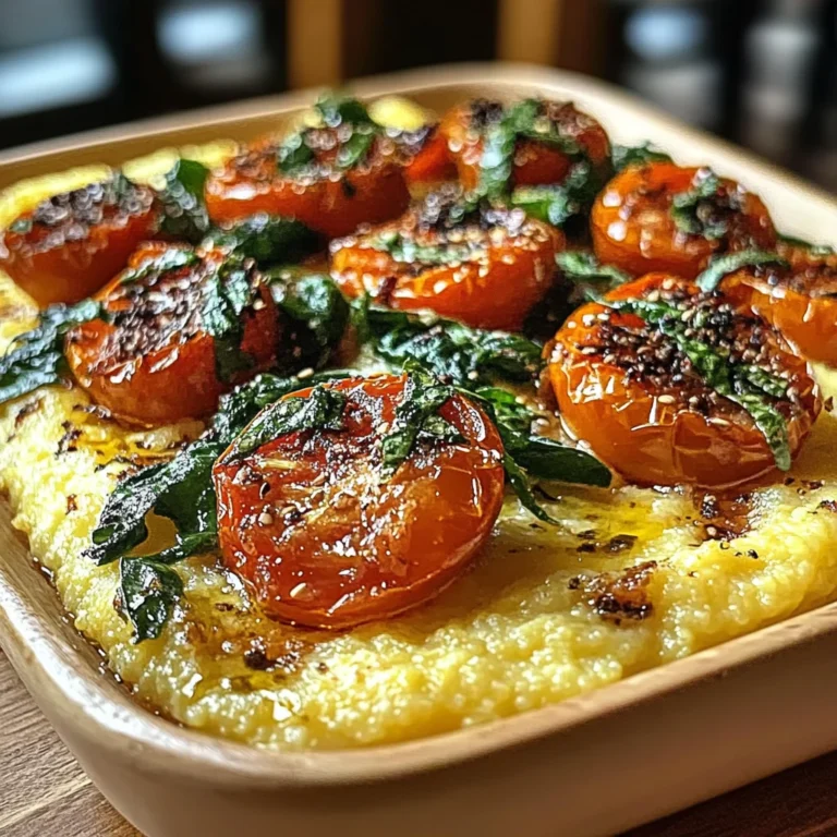 Savory Herbed Polenta & Roasted Tomato Bake