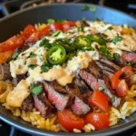 Steak Queso Rice : A Flavorful Recipe