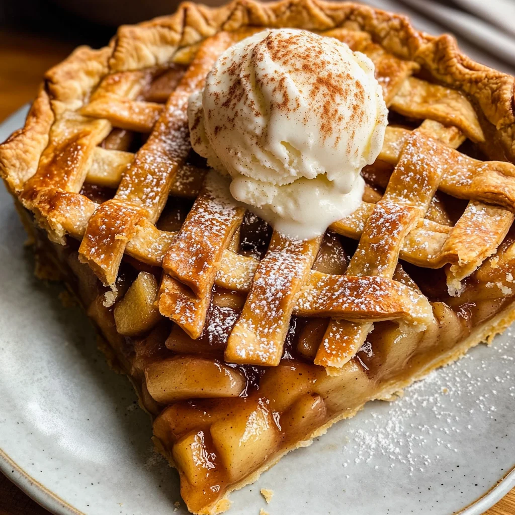 Apple Pie à la Mode (Apple Pie with Ice Cream Recipe)
