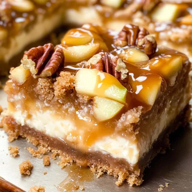Caramel Apple Cheesecake Bars