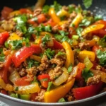 Ground Turkey and Bell Pepper Skillet