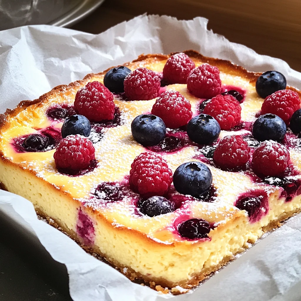 Healthy Berry Cottage Cheese Clafoutis