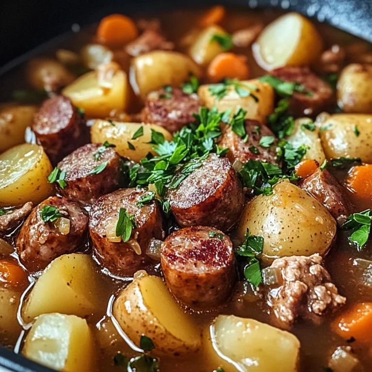 Irish Sausage and Bacon Stew