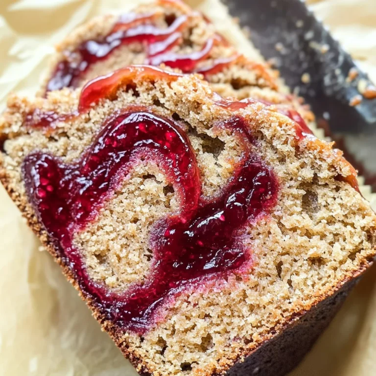 Peanut Butter & Jelly Banana Bread Recipe