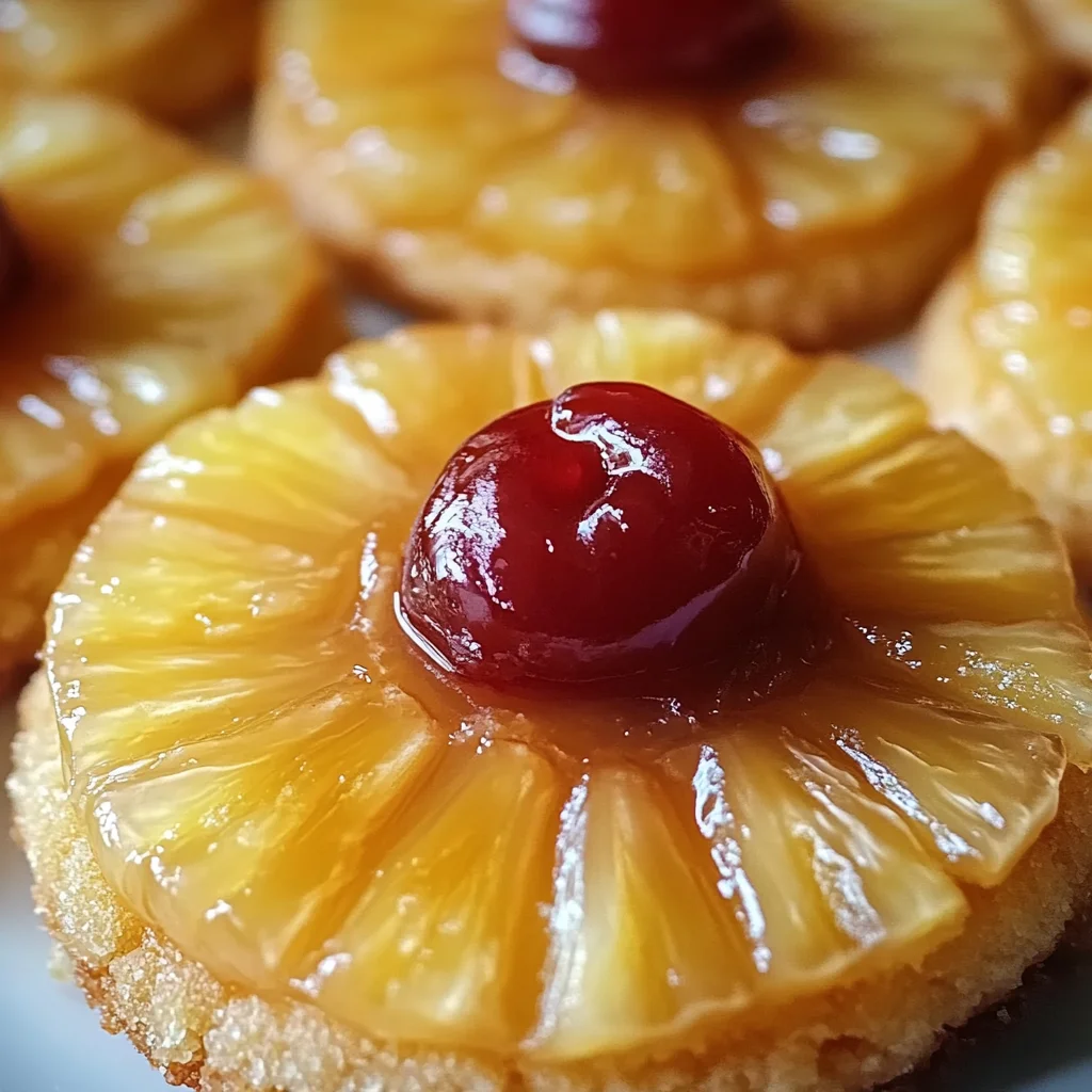 Pineapple Upside-Down Sugar Cookies