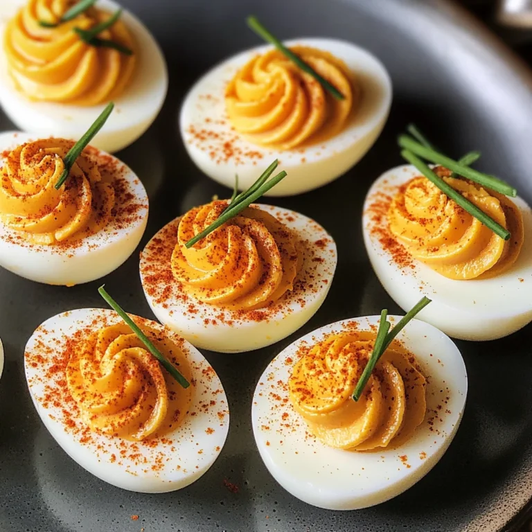 Pumpkin Patch Deviled Eggs