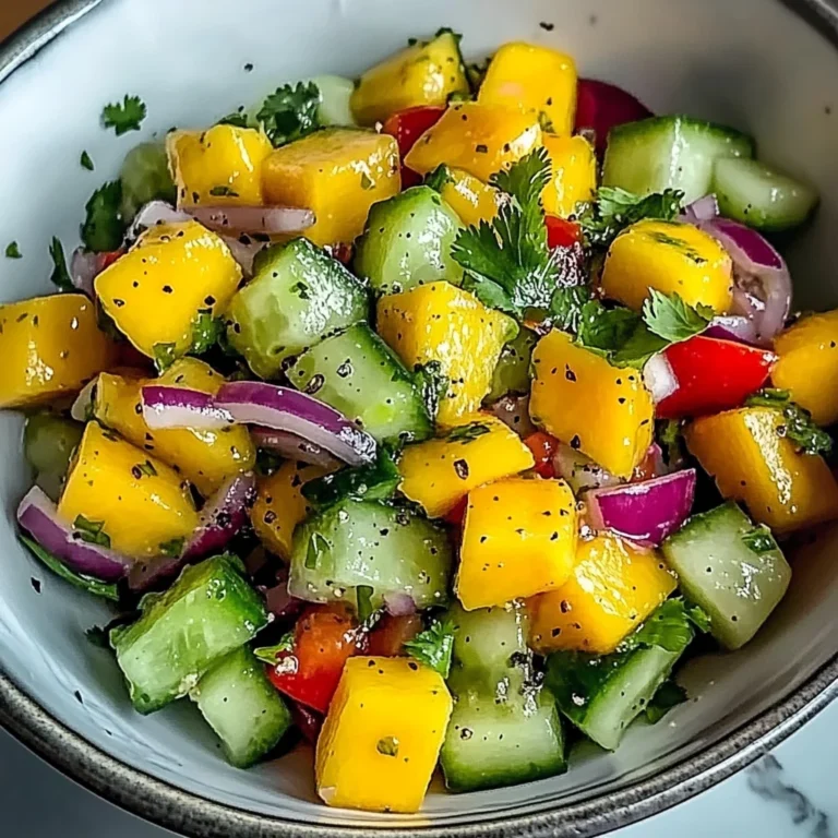 Refreshing Mango Cucumber Salad